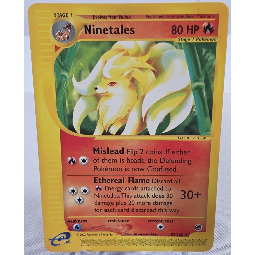 Ninetales 057/165 Expedition Base Set Regular E-Series Pokemon Card